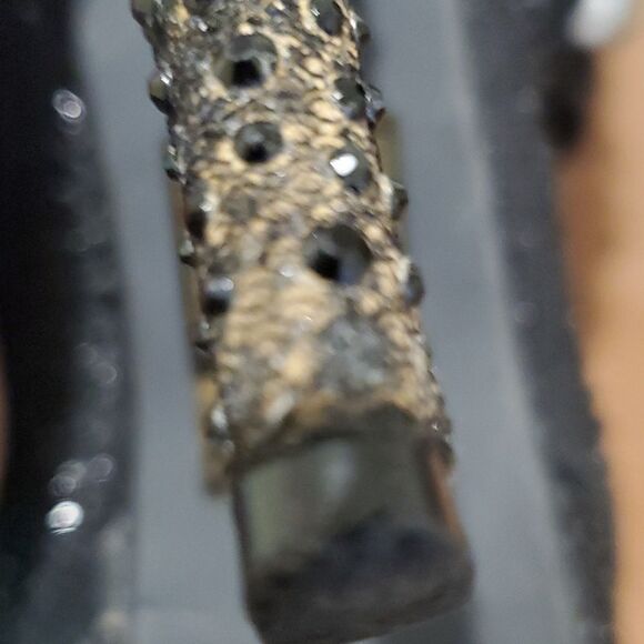 Pierre Dumas Women's Black Silver sparkly pumps - Picture 8 of 9